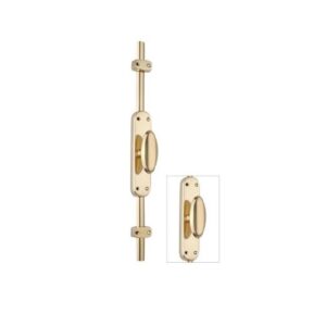 Oval Knob Locking Espagnolette Bolt Or Cremone Bolt - Eb100Pb - Upto 9'