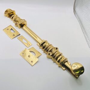 Oval Knob Surface Sliding Bolt -12"