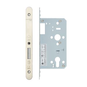 2 Piece - DIN euro deadlock - backset 60mm - radius