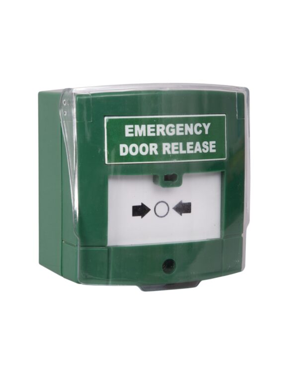 Illuminated Emergency Release Button (resettable) with front cover - Double Pole voltage
