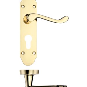 Project Oxford lever on euro backplate - 168mm x 42mm