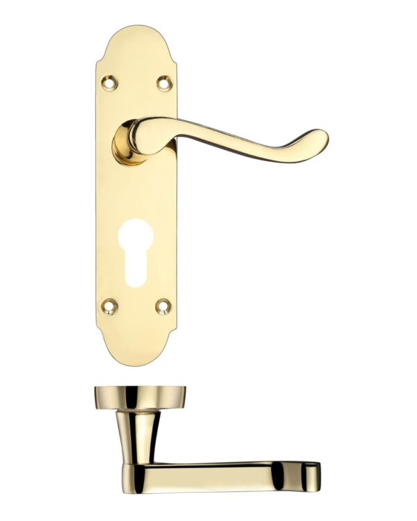 Project Oxford lever on euro backplate - 168mm x 42mm