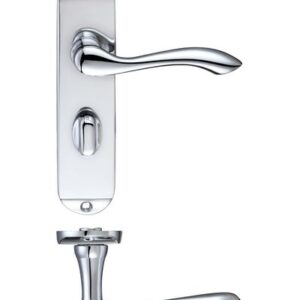 Project Arundel lever on bathroom backplate - 175mm x 42mm