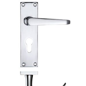 Project Victorian flat lever on euro backplate - 150 x 40mm