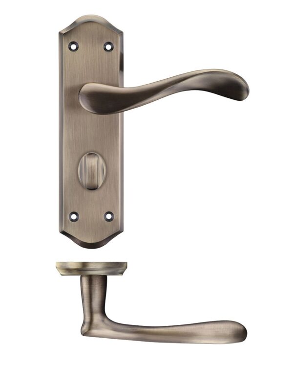 Project Asti lever on bathroom backplate