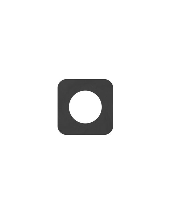 Squircle Lever Rose Pack- Powder Coated Black