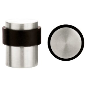 Door Stop Floor Mounted - Round Collared Flat Top 35mm dia