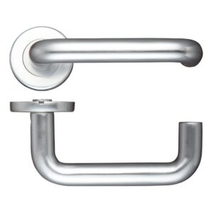 19mm Return to Door Lever on Round Rose