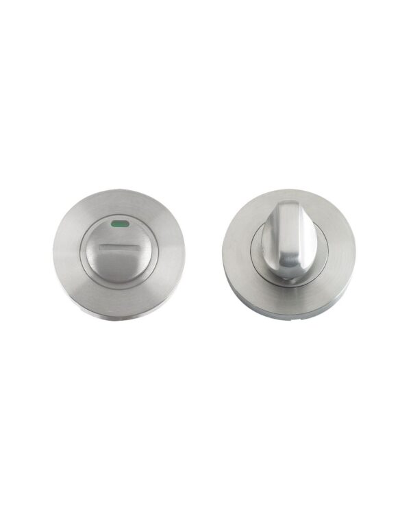 Turn and Release complete with escutcheon c/w Indicator and 5mm spindle - 52mm Rose - Grade 304