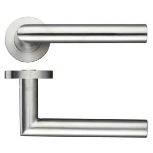 19mm Mitred Lever on Round Rose - Grade 304