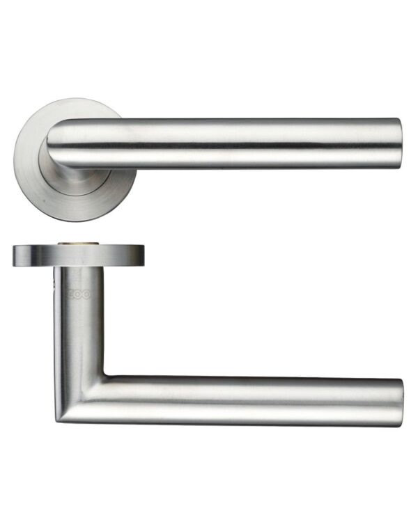 19mm Mitred Lever on Round Rose - Grade 304