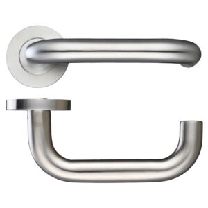 19mm Return to Door Lever on Round Rose - Grade 316
