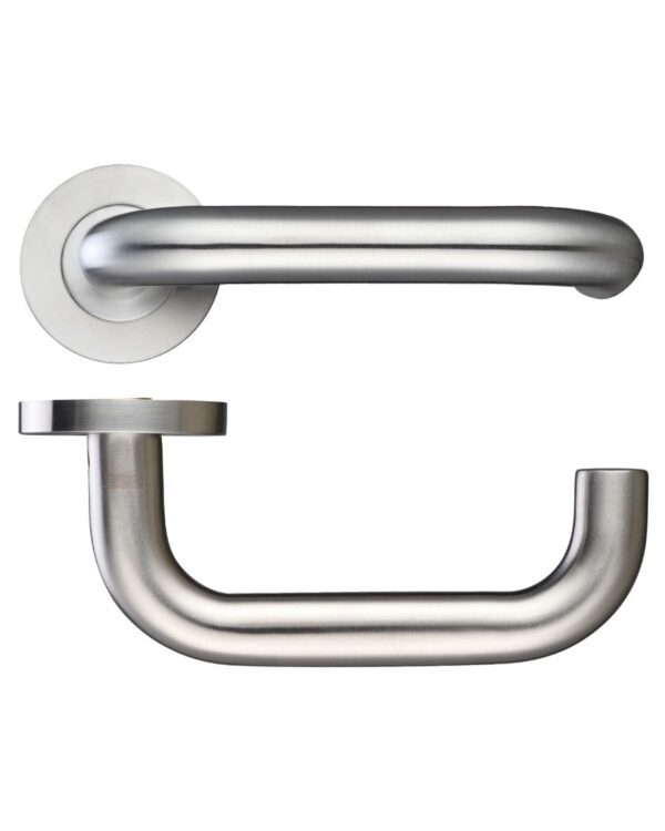 19mm Return to Door Lever on Round Rose - Grade 316