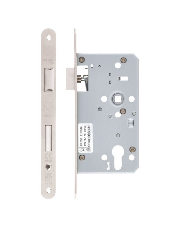 Din escape lock - 72mm c/c - backset 60mm - radius