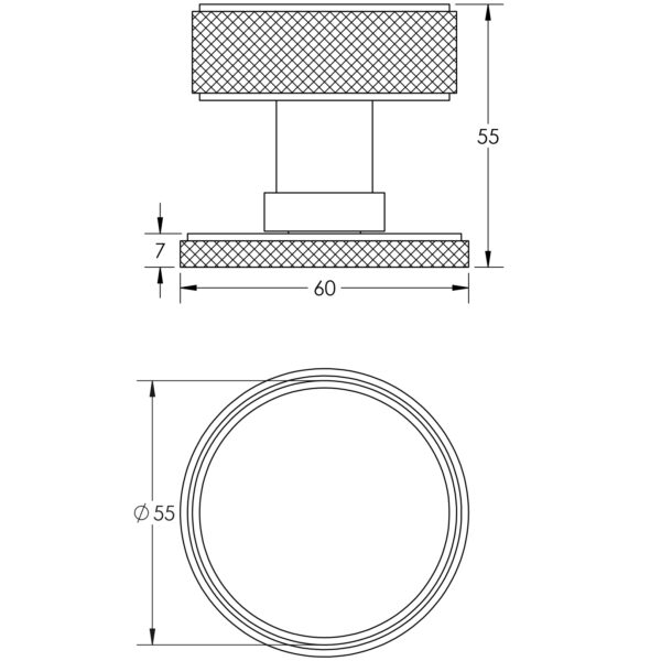 Burlington Westbourne Mortice Door Knob - Image 2