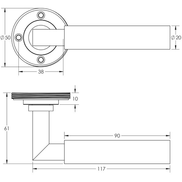 Burlington Westminster Lever on Plate - Image 2