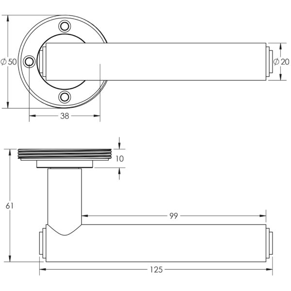 Burlington Richmond Lever on Plate - Image 2