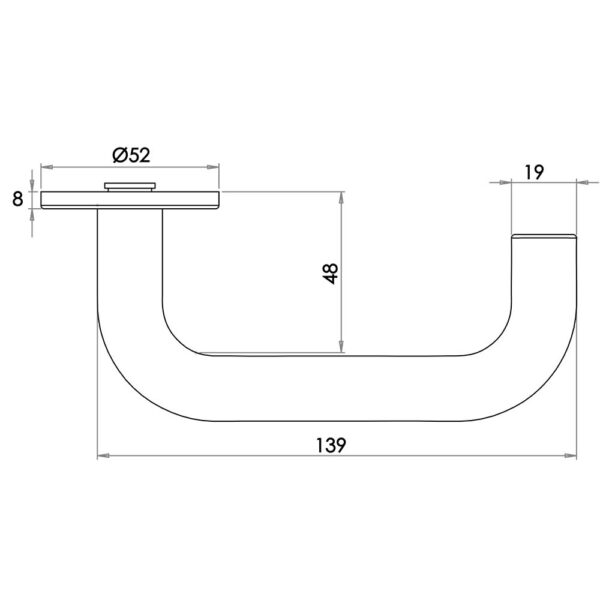 Stainless Steel Venus 19mm Door Handles - Image 3