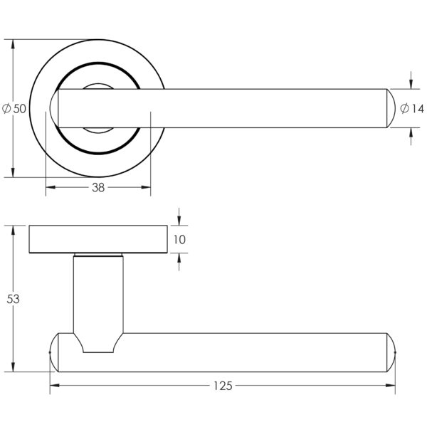 Jedo Rosetta Door Handles - Image 2