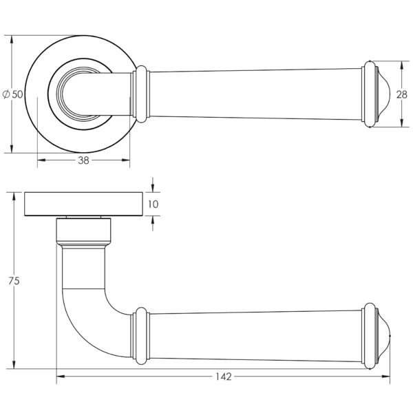 Jedo Classic Door Handles - Image 2