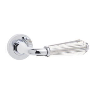 Jedo Natural Fluted Glass Door Handles