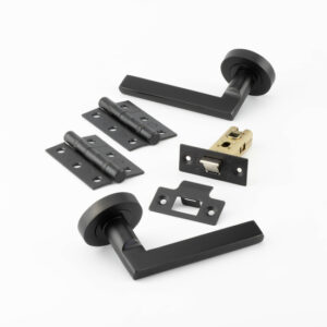Nero Jet Door Handle Rose