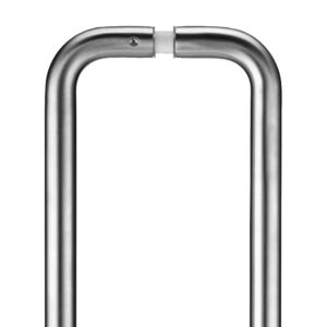Pair of 19mm D Pull Handle - 425mm Centers - Grade 201 - c/w Back to Back Fixings