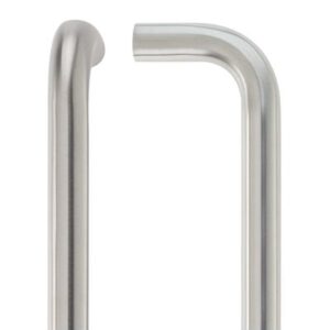 19mm D Pull Handle - 300mm Centers - Grade 316 - Bolt Through Fixings