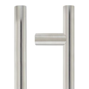 19mm Guardsman Pull Handle - 600mm Centers - Grade 304 - Bolt though Fixings