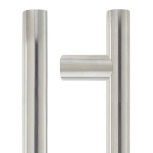 22mm Guardsman Pull Handle - 425mm Centers - Grade 304 - Bolt Through Fixings